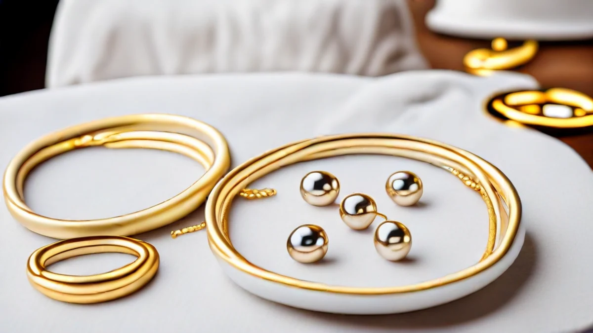 Zakken met sieraden bevat ringen en halsketels