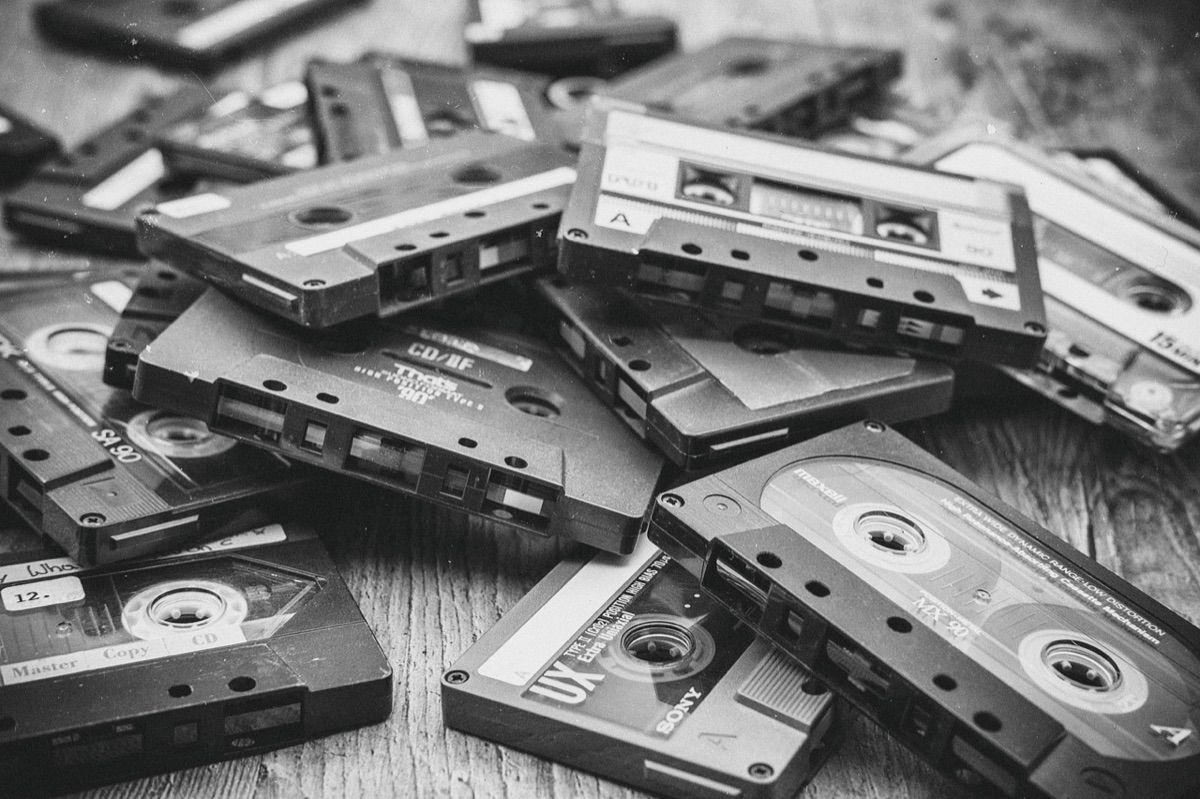 90年代錄音時代的錄音機與筆記本